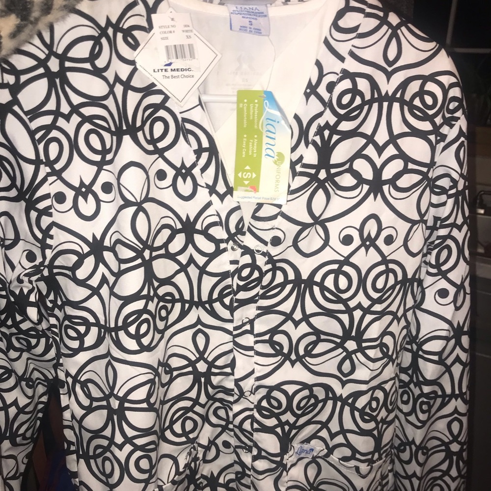 Scrub top and scrub jacket brand new with tags